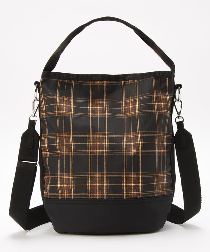 Официальная сумка через плечо CONVERTIBLE BUCKET Cozy Tartan Black [LeSportsac] СУМКА/1540 Женская