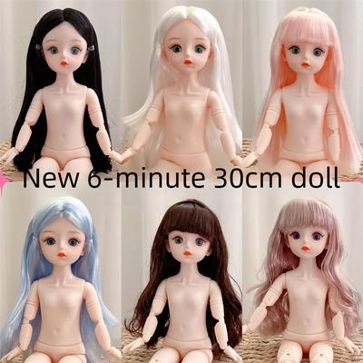 Высококачественная кукла BJD высотой 30 см с 20 шарнирами и разноцветными контактными линзами