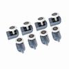 8 X Twin Bottom Top Shower Door Rollers Pulleys Wheels Runners Bathroom Single Wheel