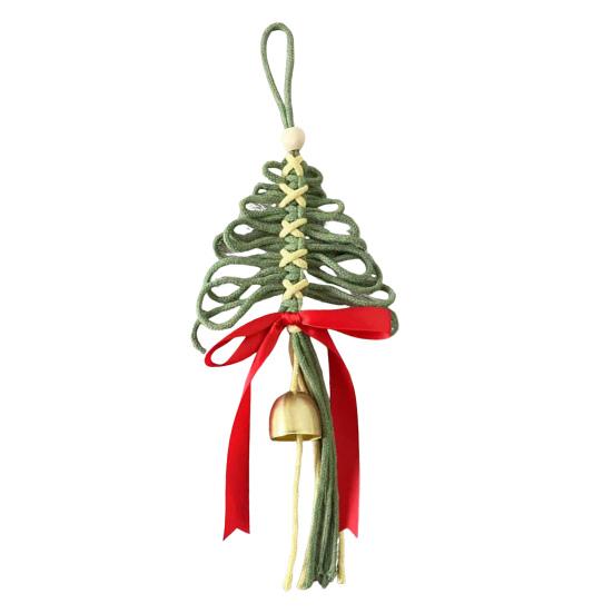 Рождественские украшения Рустикальные поделки в форме рождественской елки с золотыми