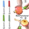 New Stainless Steel Scalable Fruit Corers Extractor Peeler with Green Red Blue Anti Slip Handle Kitchen Apple Pear Coring Tools