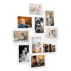 VidaXL Collage of Photo Frames for 10x Photos(13x18 Cm) White MDF