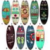 Multicolor Hanging Wood Sign Home Decoration Surfboard Shape Sign  Indoor Outdoor