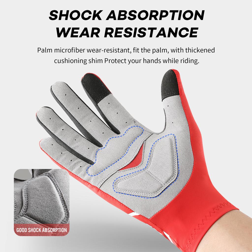 Touch Screen Long Full Fingers Half Fingers Gel Sports Cycling Gloves MTB Road Bike Riding Racing Women Men Bicycle Gloves 6
