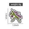 Girl Dinner Enamel Pins Cartoon Praying Mantis Brooch Lapel Badges Cute Insect Feminist Women Power Jewelry Gift for Friends