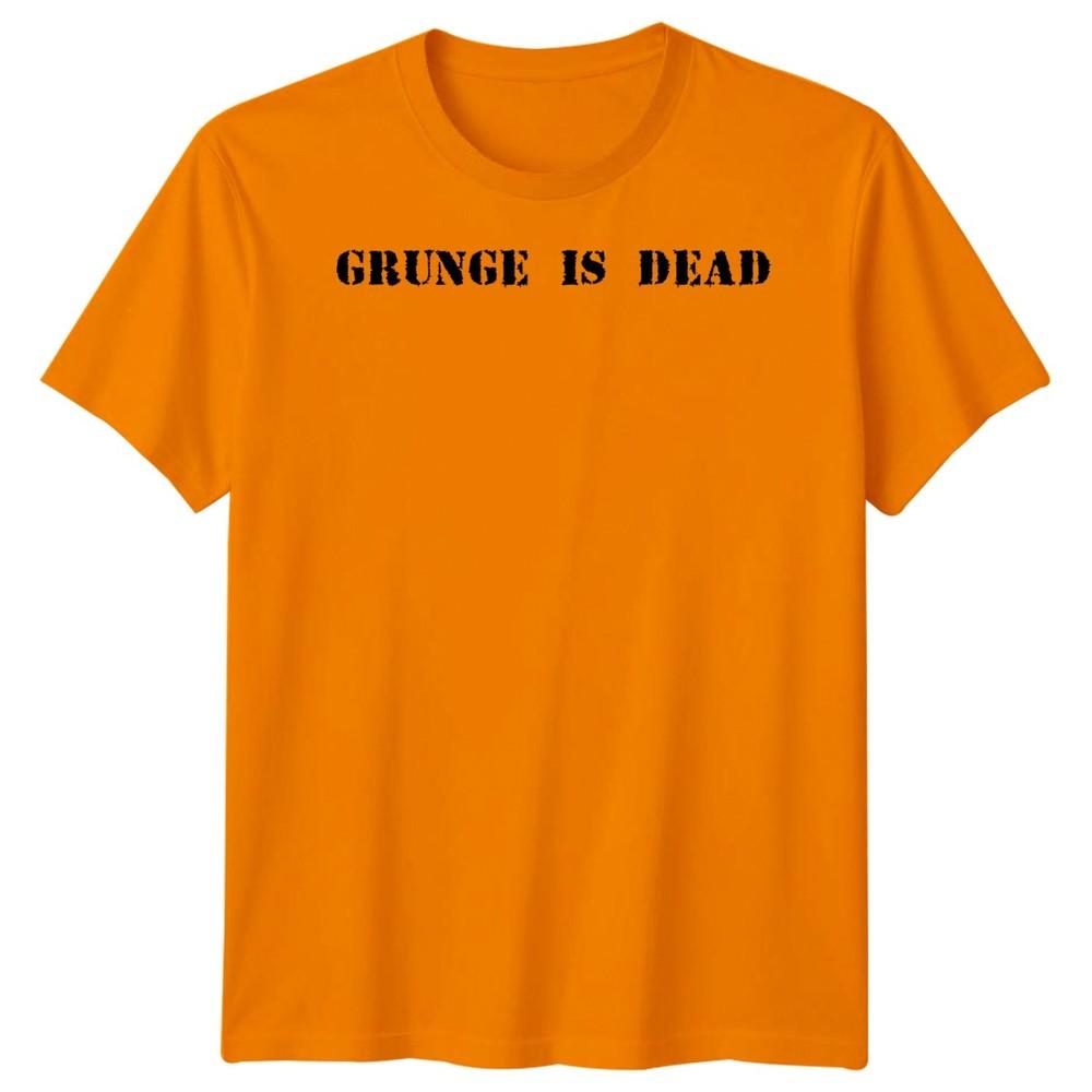 Музыкальная футболка Grunge Is Dead унисекс с графическим принтом в винтажном стиле