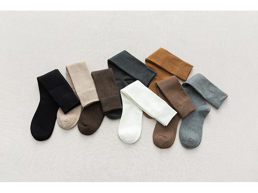 Women's Knee-High Compression Socks – Solid Color, Slimming, Autumn/Winter, Japanese/Korean Style