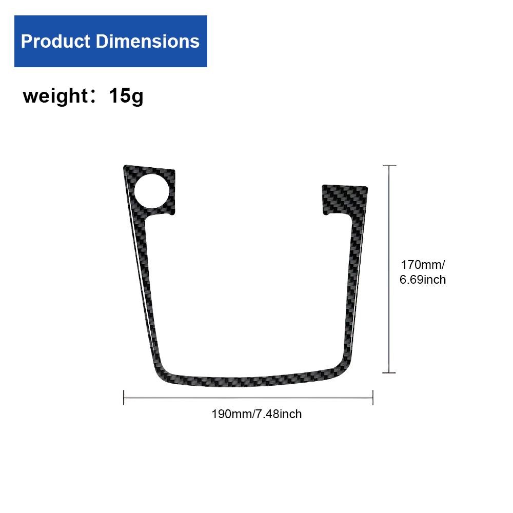 For Volkswagen Golf 7 2014-2015-2016-2017-2018-2019 Carbon Fiber Car Gearbox outer frame Sticker Trim Film Accessories