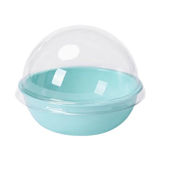 Набор из 50 шт. коробок для упаковки тортов, прозрачные пластиковые мини-коробки для кексов с надежной крышкой, подарочная коробка для выпечки для маленьких тортов, пирожных, десертов, печенья