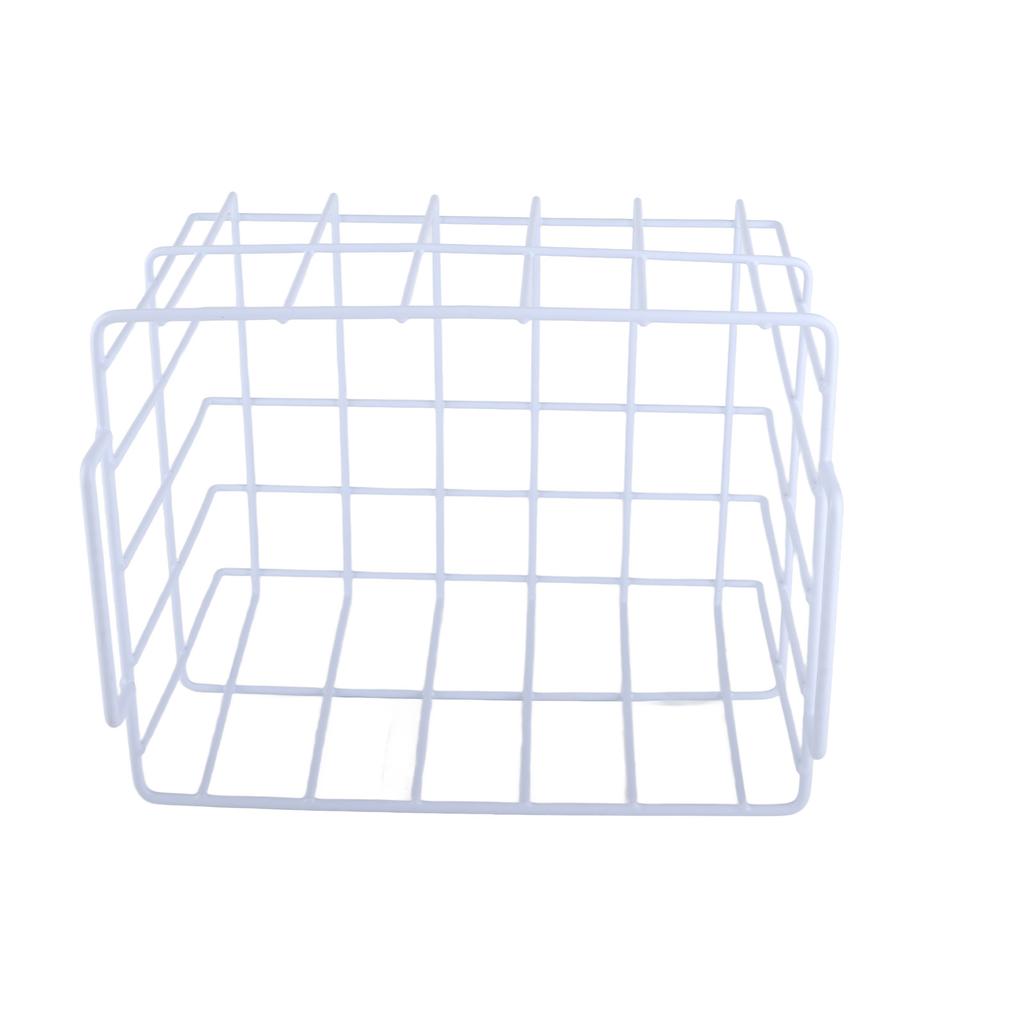 Fridge Freezer Basket Multipurpose Large Capacity Metal Wire Storage Basket for Refrigerator