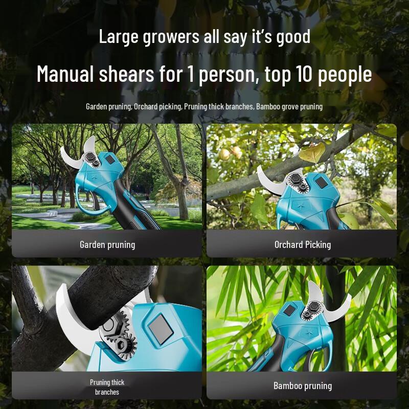 Беспроводные электрические секаторы с цифровым дисплеем, штепсель CN (адаптер в комплекте)