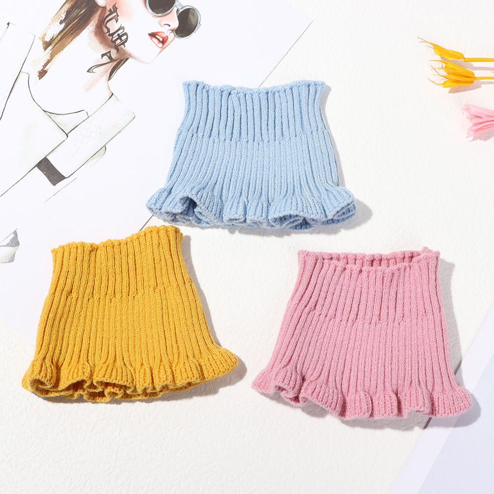 Winter Warm Windproof Detachable Neck Guard Scarf Knitted Fake Collar Turtleneck