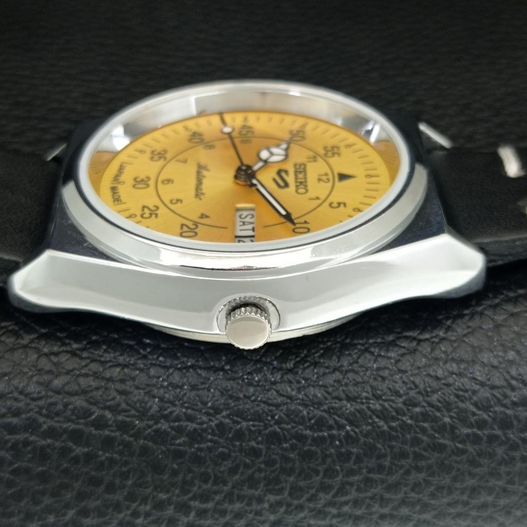 ОТРЕМОНТИРОВАННЫЕ МУЖСКИЕ ВИНТАЖНЫЕ ЗОЛОТЫЕ ЧАСЫ SEIKO 5 AUTOMATIC 6309A JAPAN a442225-1