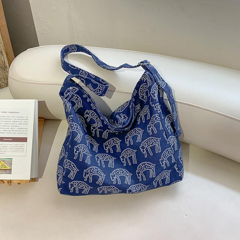 Ethnic Style Tote Bag With Stitching Details For Daily Use