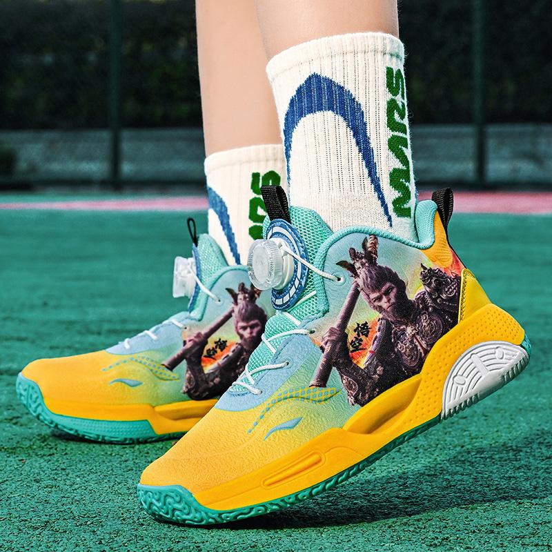 Wukong Fashion Children Sneakers Sport Basketball Shoes Casual Breathable Kids Sneakers Light Boys Girls Running Shoes Anime Cosplay Kids Mesh Shoes