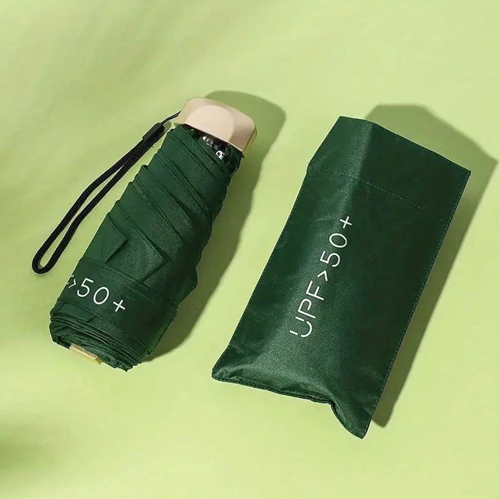 1 шт. маленький складной зонт, дорожный зонт, компактный легкий портативный зонт, водонепроницаемые портативные карманные дорожные зонты с защитой от ультрафиолета для девочек