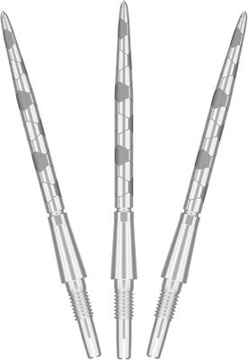 Набор из 3-х наконечников для дартса Target Darts Swiss Storm Onyx 26мм 30мм 35мм Серебристый Gl