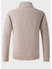 European Men's Thick Knitted Stand Collar Sweater Cardigan 2022 Edition