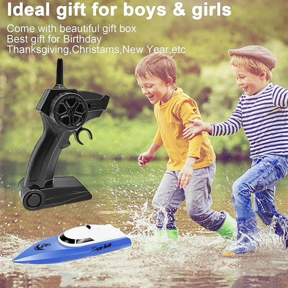 Water Racer RC Speedboat High Speed Boat Electric Toys Birthday Gift Remote Control Boat  Kids Toy