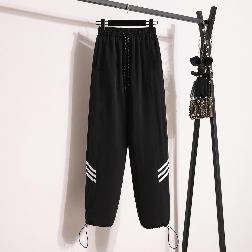 Summer New High-waisted and Thin Overalls, Thin Casual Sports Pants