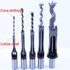 1pc Hole Square Mortise Saw Chisel Wood Drill Bit With Twist Drill Angle Chisel Square Tenon Drill