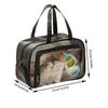 Pu Transparent Waterproof Cosmetic Bag PVC Make Up Bag Travel Storage Bag  Travel