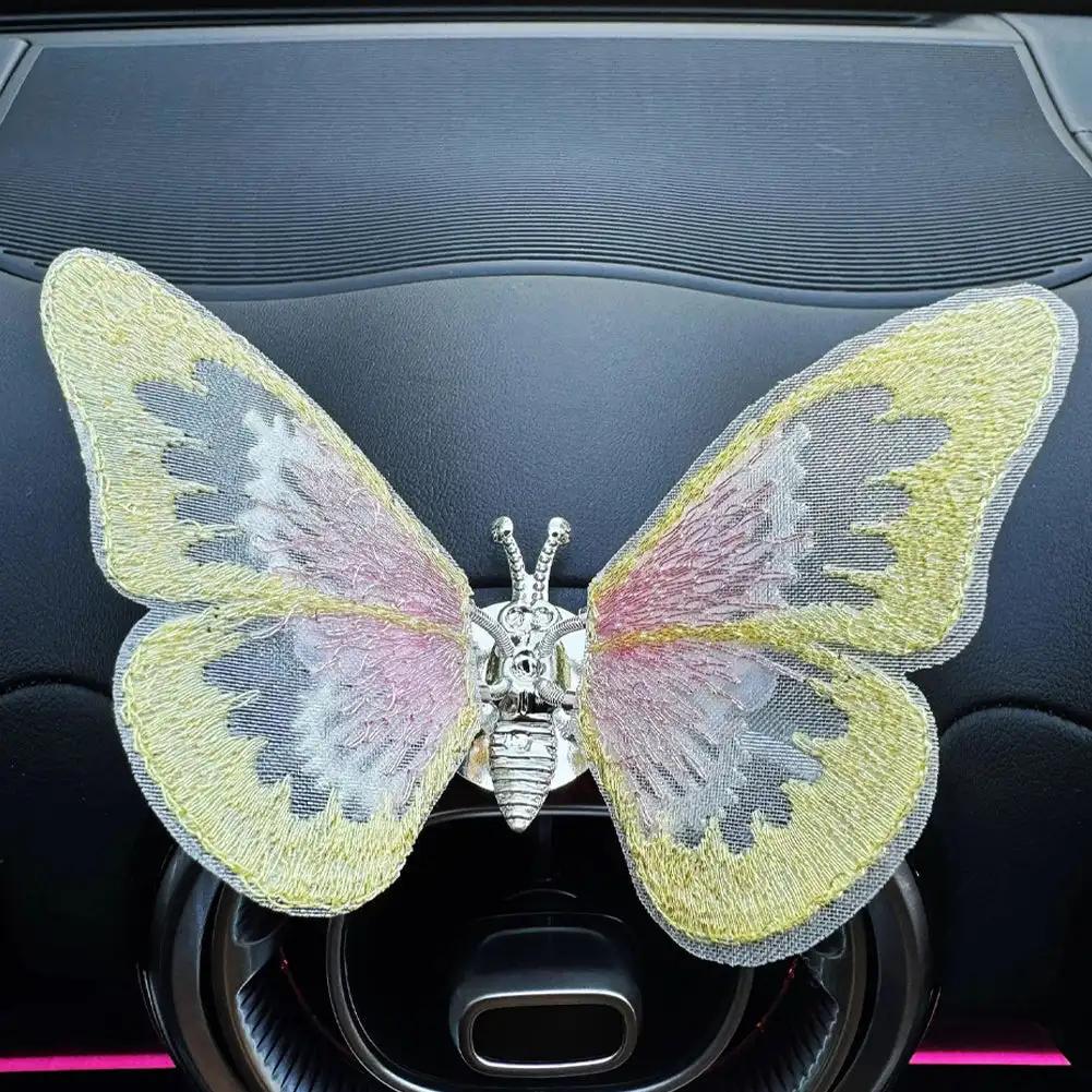 Освежитель воздуха Бабочка Автомобильный парфюм Автомобильный стайлинг Натуральный запах Клипса для розетки кондиционера Ароматизаторы для автомобилей