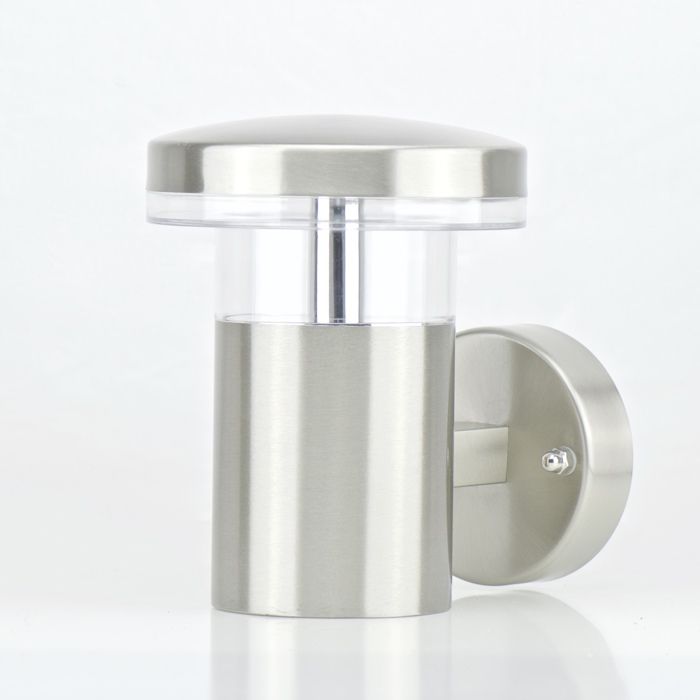 Applique montante - LED - 5.5W - Acier inoxydable - IP44 - Blanc froid