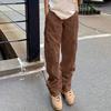 Women Cargo Pants High Waist Solid Color Loose Multi Pockets Full Length Soft Breathable Casual Streetwear Lady Trousers
