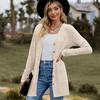 Autumn New Solid Long Sleeve Women's Cardigan Jacket Fashion Winter Casual Knitted Cardigans Coat Elegant Simple Plus Size Sweater Tops 24726