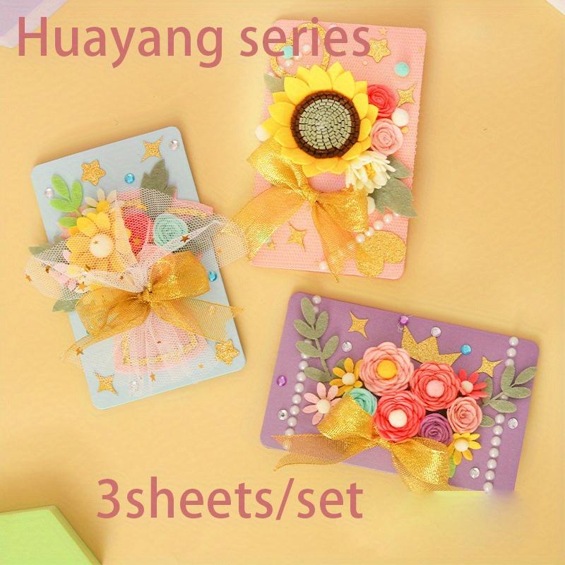 1 набор поздравительных открыток ко Дню учителя из нетканого материала ручной работы «сделай сам», набор материалов для детского сада, подарочная карта