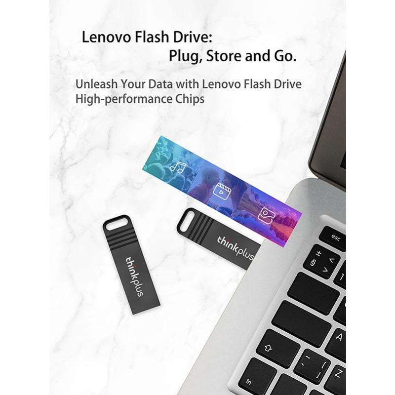 Портативный металлический USB-флеш-накопитель, ударопрочный диск thinkplus u usb2.0 u Lenovo 8 ГБ/16 ГБ/32 ГБ/64 ГБ небольшого размера MU221