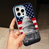 США Америка Флаг Желе Двойной слой Светло-синий Чехол для мобильного телефона для iPhone 17 16 15 14 13 12 11 Air Pro Max Plus Защитный