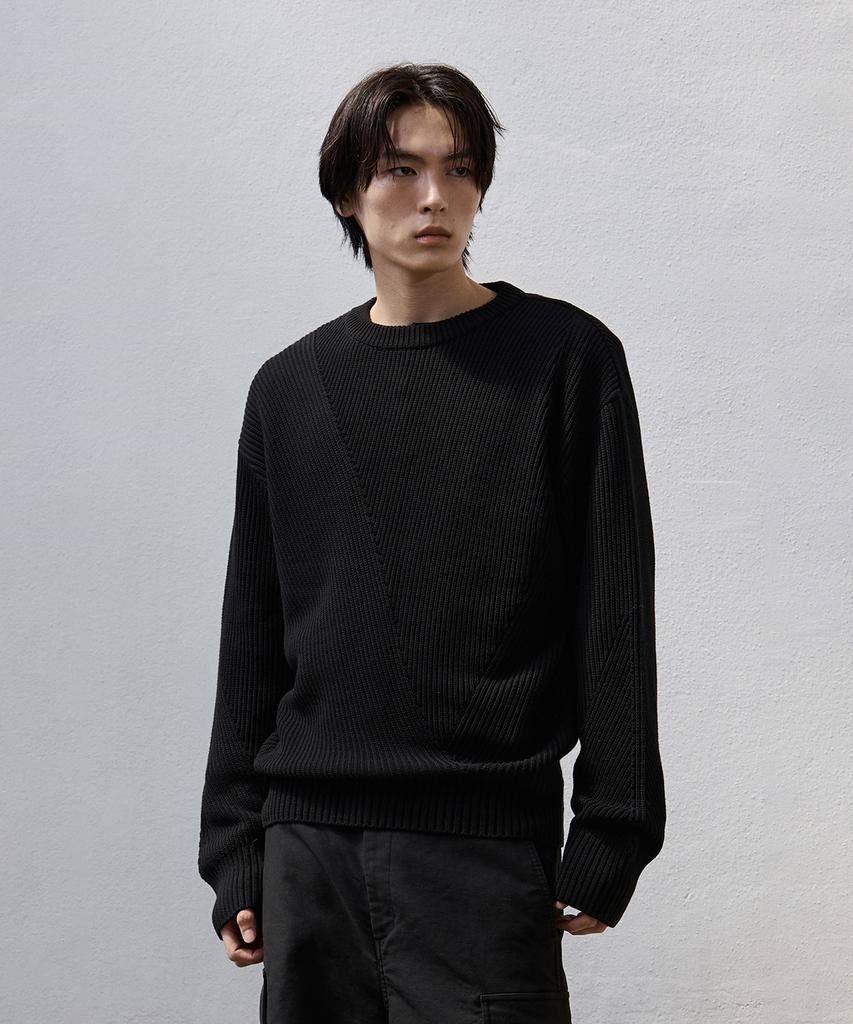 YOUTH Irregular Sweater - Black