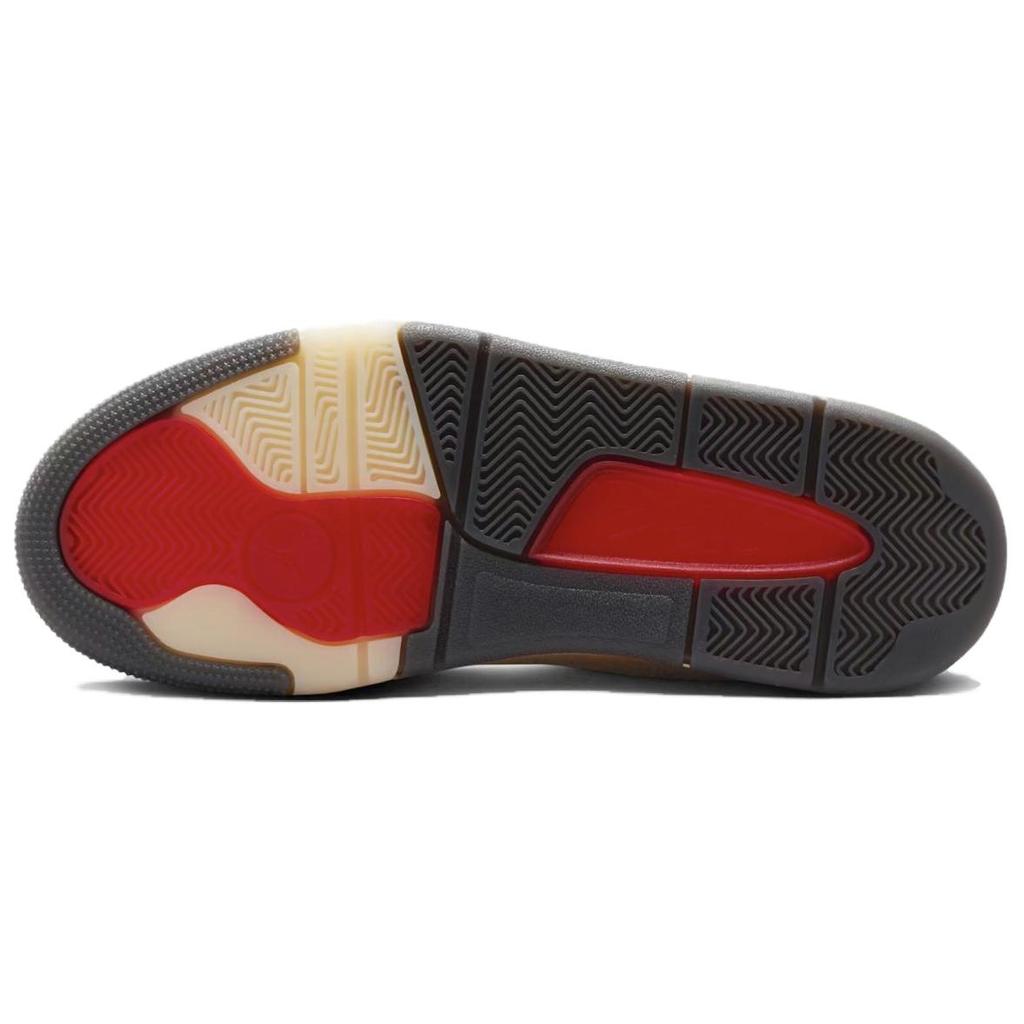 Air Jordan Who Decides War x Jordan Flight Court The World Is Your Court - Креповые женские кроссовки кремового цвета с кокосово-молочным и университетским красным оттенком HQ2958-100