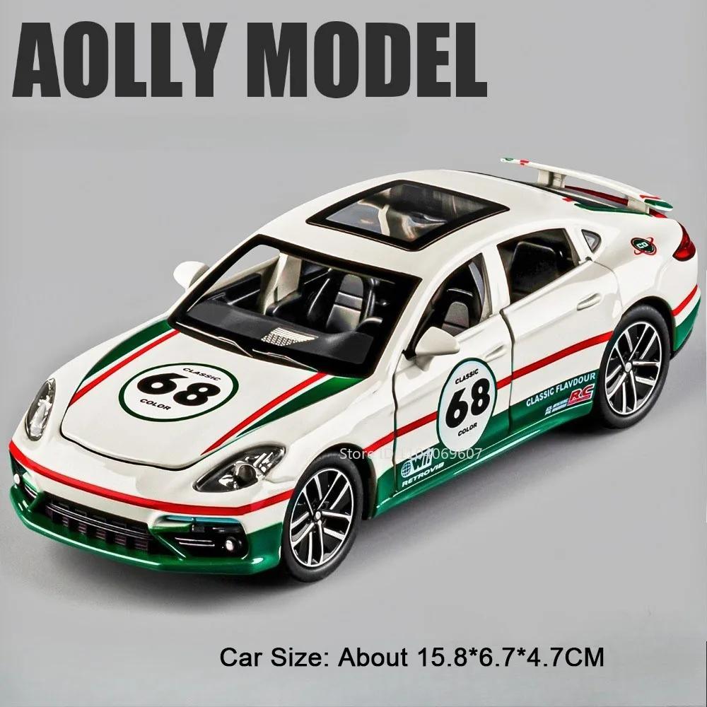 1:32 Scale Panamera Macan Model Car Toy Sound Light Doors Opened Alloy Diecast Sports Cars Models Home Decor Decoration