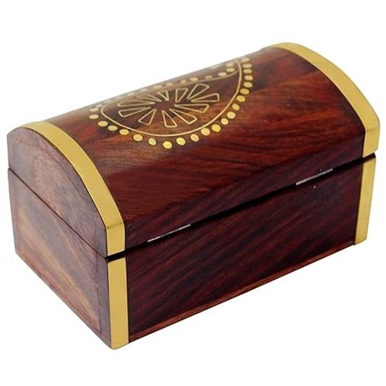 Деревянная шкатулка для украшений ручной работы диаметром 15,24 см для женщин, органайзер для драгоценностей, подарочные товары