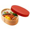 Yamaya Lacquerware - Magewappa Bento Box, Made In Japan, 700ml, Oval, Cherry Pink