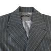 Made In Italy SISLEY BENETTON Skirt Suit Women’s L / M Gray Stripe(USED)