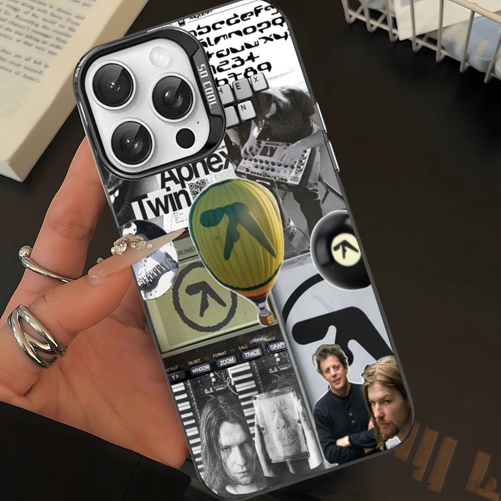 Чехол для телефона A-Aphex T-Twin для iPhone 17 16 15 14 13 Pro Max Plus Матовый цветная задняя крышка