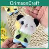 Plush Panda Sunflower Toys Bag Hanging Accessories Keychain Pendant Souvenir