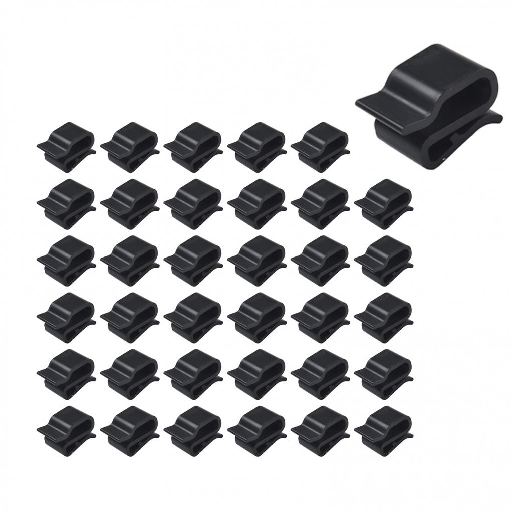 2.5x1.4cm Cable Clamp Anti-aging Black For PV Module