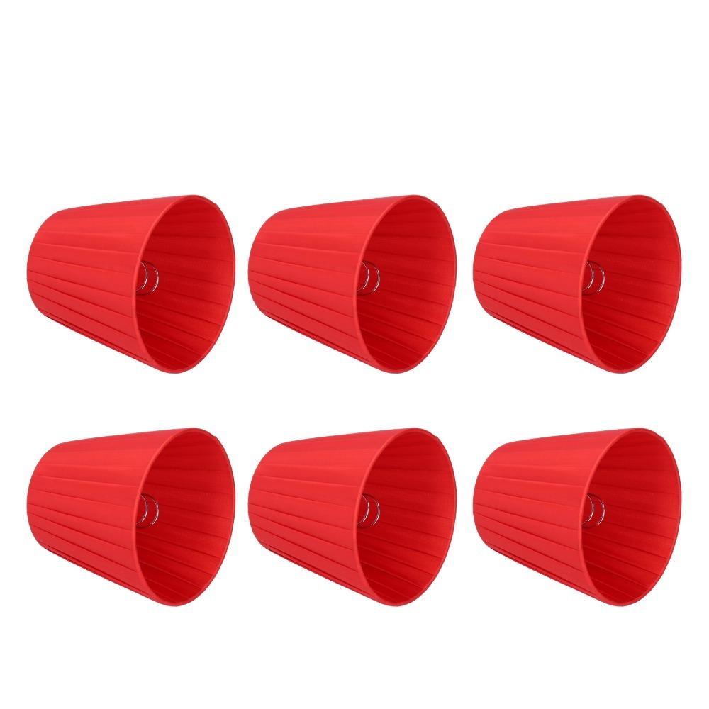 6PCS Clip On Design Modern Simple Lampshade Fabric Chandelier Lampshade  Chandelier Replacement