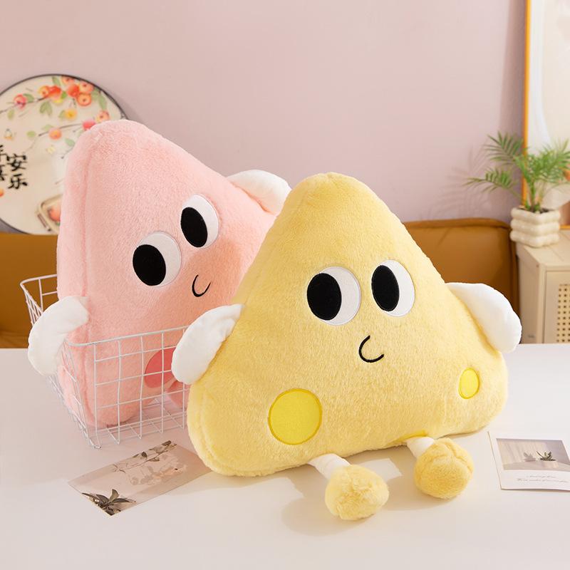 Popular Ins Wind Cheese Throw Pillow Doll Plush Toy Cheese Doll Girl Children's Doll Gift
