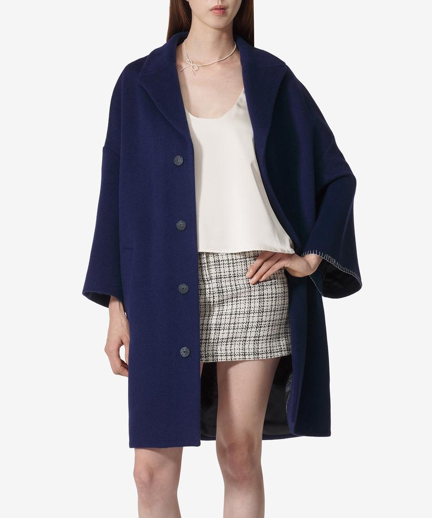 Marni Oversized Wide Sleeve Coat - Light Navy / Cpma0238Suutwa2200B81