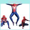 Ps4 Insomniac Spider-man Cosplay Costume 3d Print Adult Kids Spidey Zentai Suit With Exquisite Workmanship And Breathable Lycra Material