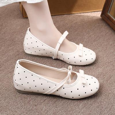 Женские туфли Мэри Джейн с квадратным носком и двойными бантами, увеличивающие рост на 4 см, станут хитом в 2025 году, универсальные туфли для通勤