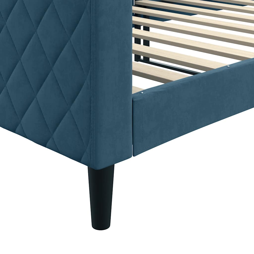 Daybed Blue 90x200 cm Velvet