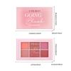 Six-color Blush Highlighter Eyeshadow All-in-one Palette Glitter Makeup Highlight Palette Pink Brighten Natural Contour Blusher