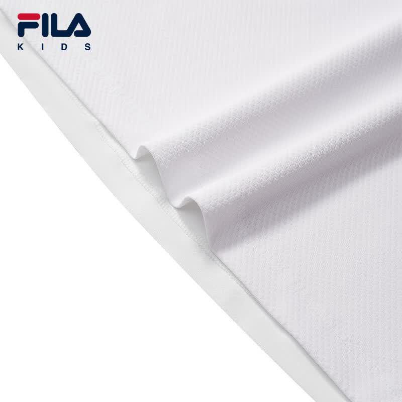 Fila Мальчишеская вязаная футболка-поло с коротким рукавом